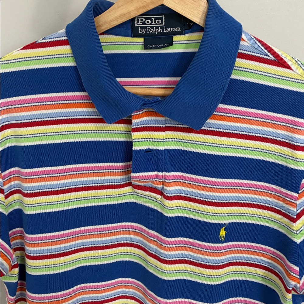 Ralph Lauren Multicolor Striped Polo large preppy